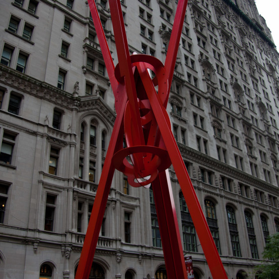 New York en rojo - Fotografía de calle